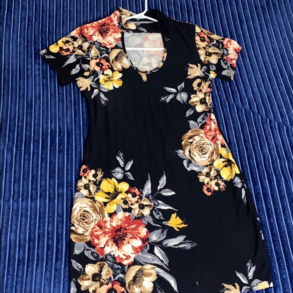 Floral mini-dress